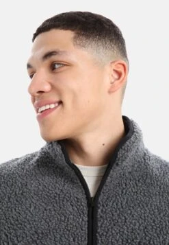 Icebreaker MERINO ICL REALFLEECE HIGH PILE LS HALF ZIP - Fleecepullover - Gritstone Hthr Black -Deutschland Icebreaker Verkaufs-Shop 1c83f0fd32c14f21b3c956f7b841fe5e