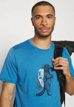 Icebreaker TECH LITE II TEE WASCHBAR WANDERING - T-Shirt Print - Azul -Deutschland Icebreaker Verkaufs-Shop 1e1e4842dfc2495898dce227706170ff