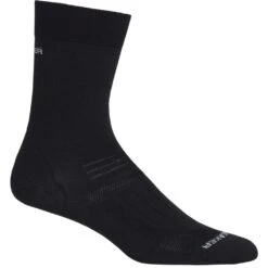 Icebreaker Hike Ultra Light Liner Crew Socken Damen - Schwarz