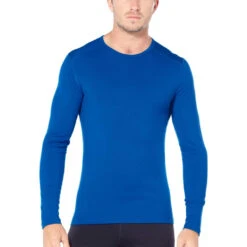 Icebreaker 200 Oasis Crewe Langarmshirt Herren - Lazurite