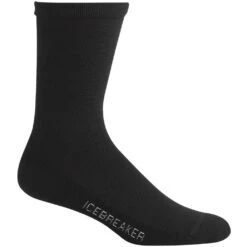 Icebreaker Lifestyle Light Crew Socken Herren - Schwarz