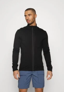Icebreaker 100% MERINO QUANTUM III LS ZIP - Sweatjacke - Black