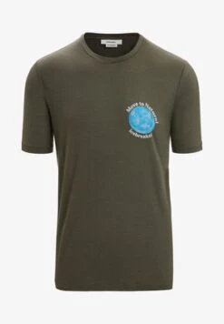 Icebreaker TECH LITE II SS CAMPING GROUNDS - T-Shirt Print - Loden -Deutschland Icebreaker Verkaufs-Shop 4ce76355ae904eab895a3231f4bc6f73