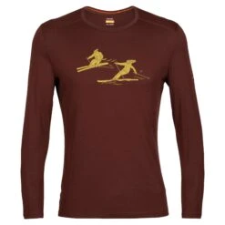 Icebreaker 200 OASIS LS CREWE LAST RUN Herren - Funktionsshirt