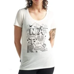 Icebreaker W TECH LITE SS SCOOP NATURE Damen - T-Shirt -Deutschland Icebreaker Verkaufs-Shop 5637958104 d w tech lite ss scoop nature icebreaker 24