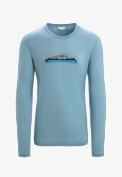 Icebreaker M TECH LITE II LS SKI FIELDS - Langarmshirt - Astral Blue