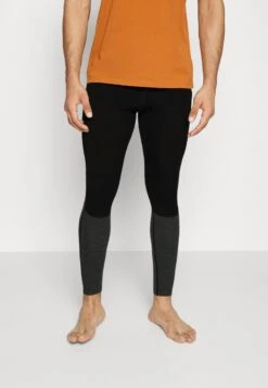 Icebreaker MEN 200 ZONEKNIT™ LEGGINGS - Unterhose Lang - Black/jet Heather
