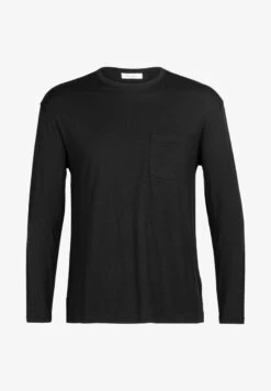 Icebreaker 100% MERINO GRANARY LS POCKET TEE - Langarmshirt - Black -Deutschland Icebreaker Verkaufs-Shop 8d8ad08e16f84980a8ec804292df87f8