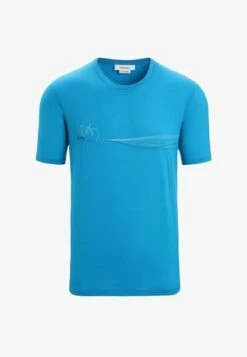 Icebreaker M TECH LITE II SS TRAIL HIKER - T-Shirt Print - Geo Blue -Deutschland Icebreaker Verkaufs-Shop 92c442771b9040ce86d6ed9e1aed632b 3