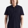 Icebreaker 100% MERINO TECH LITE II SS - Poloshirt - Midnight Navy