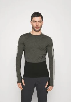 Icebreaker MEN 200 ZONEKNIT™ - Unterhemd/-shirt - Jet Heather/black/metro Heather
