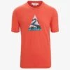 Icebreaker TECH LITE II SS CAMPING GROUNDS - T-Shirt Print - Vibrant Earth