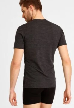 Icebreaker MERINO ANATOMICA SS CREWE - Unterhemd/-shirt - Jet Heather/black -Deutschland Icebreaker Verkaufs-Shop b3f7c592c7164338a179e671a1470097