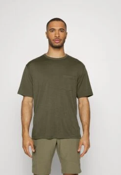 Icebreaker MERINO GRANARY SS POCKET TEE - T-Shirt Basic - Loden