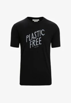 Icebreaker M TECH LITE II SS IB NATURAL - T-Shirt Print - Black