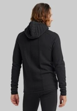 Icebreaker 100% MERINO ZONEKNIT LS ZIP HOOD - Sweatjacke - Black