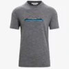 Icebreaker M TECH LITE II SS TEE SKI FIELDS - T-Shirt Print - Gritstone Hthr
