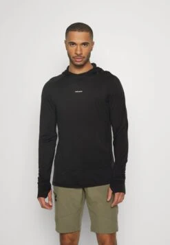 Icebreaker MERINO COOL-LITE LS HOODIE - Langarmshirt - Black