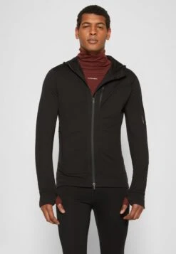 Icebreaker MERINO QUANTUM III LS - Sweatjacke - Black