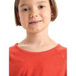 Icebreaker 200 Oasis Langarm Unterhemd Kinder - Vibrant Earth -Deutschland Icebreaker Verkaufs-Shop icebreaker kids 200 oasis long sleeve crewe undershirt vibrant earth 5 1430523