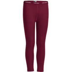 Icebreaker 260 Tech Leggings Kinder - Cherry