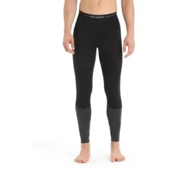 Icebreaker 125 ZoneKnit™ Leggings Herren - Schwarz/Jet Hthr