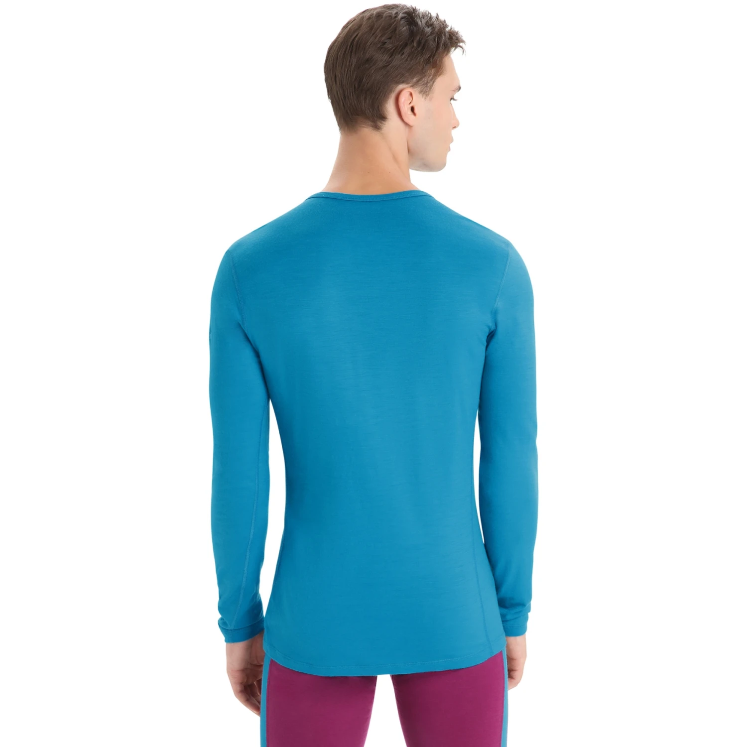 Icebreaker 200 Oasis Crewe Langarmshirt Herren - Geo Blue 2 Icebreaker 200 Oasis Crewe Langarmshirt Herren - Geo Blue – Bild 2