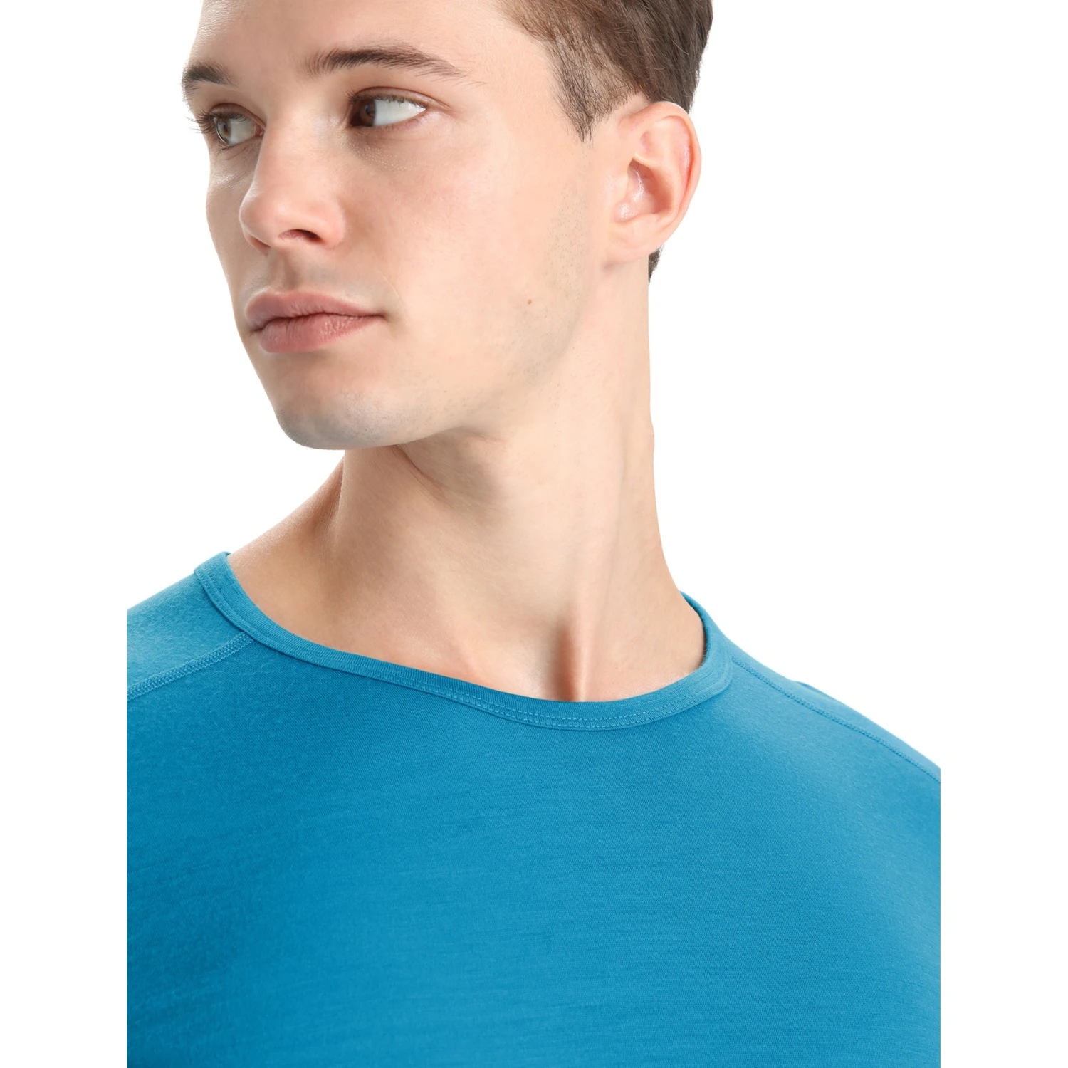 Icebreaker 200 Oasis Crewe Langarmshirt Herren - Geo Blue 6 Icebreaker 200 Oasis Crewe Langarmshirt Herren - Geo Blue – Bild 6