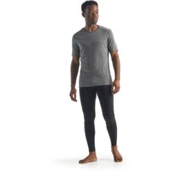 Icebreaker 200 Oasis Crewe T-Shirt Herren - Gritstone HTHR -Deutschland Icebreaker Verkaufs-Shop icebreaker mens 200 oasis crewe short sleeve shirt gritstone hthr 4 1459239