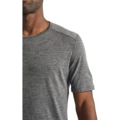 Icebreaker 200 Oasis Crewe T-Shirt Herren - Gritstone HTHR -Deutschland Icebreaker Verkaufs-Shop icebreaker mens 200 oasis crewe short sleeve shirt gritstone hthr 5 1459240