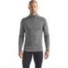 Icebreaker 200 Oasis Half Zip Langarmshirt Herren - Gritstone Hthr