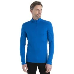 Icebreaker 200 Oasis Half Zip Langarmshirt Herren - Lazurite