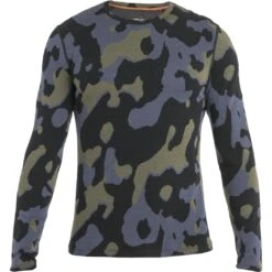 Icebreaker 260 Vertex Crewe Natural Shades Langarmshirt Herren - Schwarz/Loden/Graphite -Deutschland Icebreaker Verkaufs-Shop icebreaker mens 260 vertex crewe natural shades long sleeve shirt black loden graphite 1 1486853