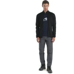 Icebreaker 560 Realfleece™ Elemental II Fleecejacke Herren - Schwarz -Deutschland Icebreaker Verkaufs-Shop icebreaker mens 560 realfleece elemental ii long sleeve zip black 3 1555491