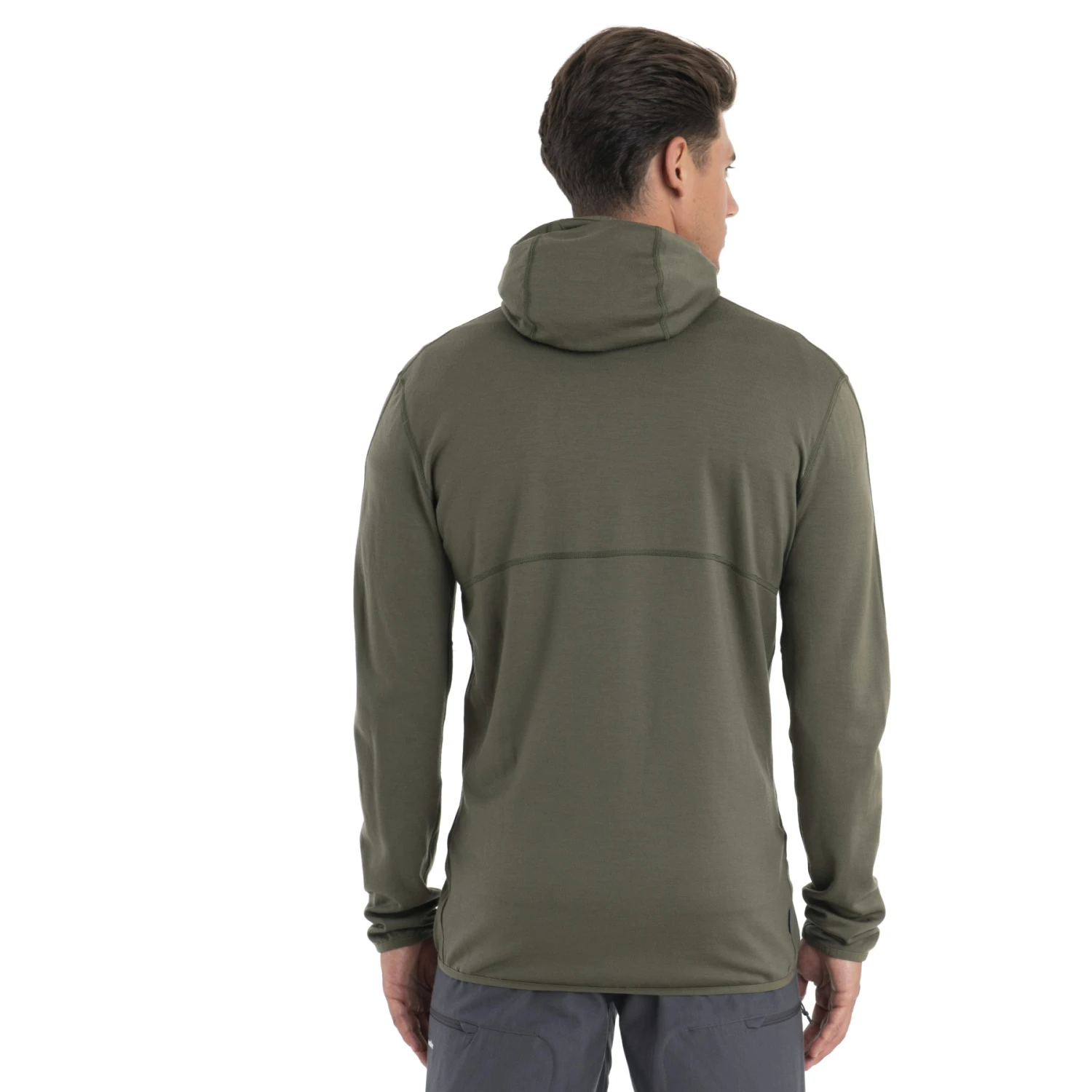 Icebreaker 560 Realfleece™ Elemental II Fleecejacke Mit Kapuze Herren - Loden 2 Icebreaker 560 Realfleece™ Elemental II Fleecejacke Mit Kapuze Herren - Loden – Bild 2
