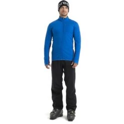 Icebreaker Descender Fleecejacke Herren - Lazurite/Royal Navy -Deutschland Icebreaker Verkaufs-Shop icebreaker mens descender long sleeve zip lazurite royal navy 3 1555097