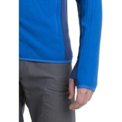 Icebreaker Descender Fleecejacke Mit Kapuze Herren - Lazurite/Royal Navy -Deutschland Icebreaker Verkaufs-Shop icebreaker mens descender zip hood long sleeve midlayer lazurite royal navy model 4 1498685