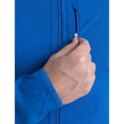 Icebreaker Descender Fleecejacke Mit Kapuze Herren - Lazurite/Royal Navy -Deutschland Icebreaker Verkaufs-Shop icebreaker mens descender zip hood long sleeve midlayer lazurite royal navy model 7 1498688
