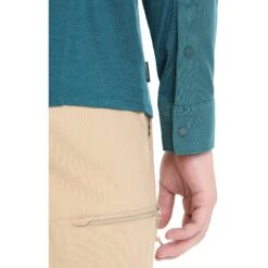 Icebreaker Hike Langarmhemd Herren - Green Glory -Deutschland Icebreaker Verkaufs-Shop icebreaker mens hike long sleeve shirt green glory 9 1381650