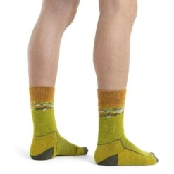 Icebreaker Hike+ Medium Crew Sedimentary Socken Herren - Bio Lime/Loden/Solar -Deutschland Icebreaker Verkaufs-Shop icebreaker mens hike plus medium crew sedimentary socks bio lime loden solar model 2 1498762