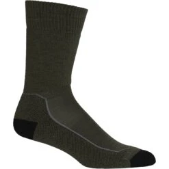 Icebreaker Hike+ Medium Crew Socken Herren - Loden/Black/Gritstone Hthr