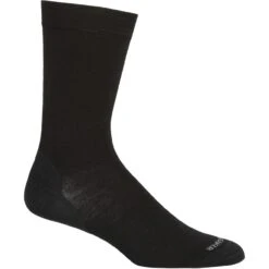 Icebreaker Lifestyle Fine Gauge Crew Socken Herren - Schwarz