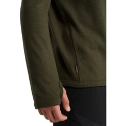 Icebreaker Original Half Zip Herren Langarmshirt Herren - Loden -Deutschland Icebreaker Verkaufs-Shop icebreaker mens original half zip long sleeve shirt loden 5 1037568