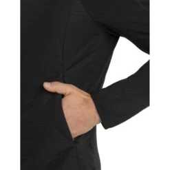 Icebreaker Quantum Hybrid Kapuzenjacke Herren - Schwarz -Deutschland Icebreaker Verkaufs-Shop icebreaker mens quantum hybrid long sleeve zip hoodie black 3 1535755