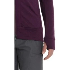 Icebreaker Quantum III Midlayer Jacke Mit Kapuze Herren - Nightshade -Deutschland Icebreaker Verkaufs-Shop icebreaker mens quantum iii long sleeve zip hood midlayer nightshade model 3 1498889