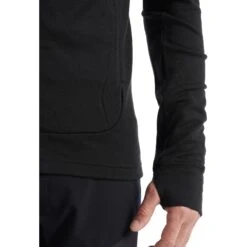 Icebreaker Quantum III Midlayer Jacke Herren - Schwarz -Deutschland Icebreaker Verkaufs-Shop icebreaker mens quantum iii long sleeve zip midlayer black 7 1143873