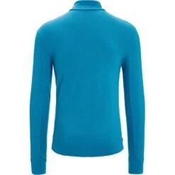 Icebreaker Quantum III Midlayer Jacke Herren - Geo Blue -Deutschland Icebreaker Verkaufs-Shop icebreaker mens quantum iii long sleeve zip midlayer geo blue 2 1381728