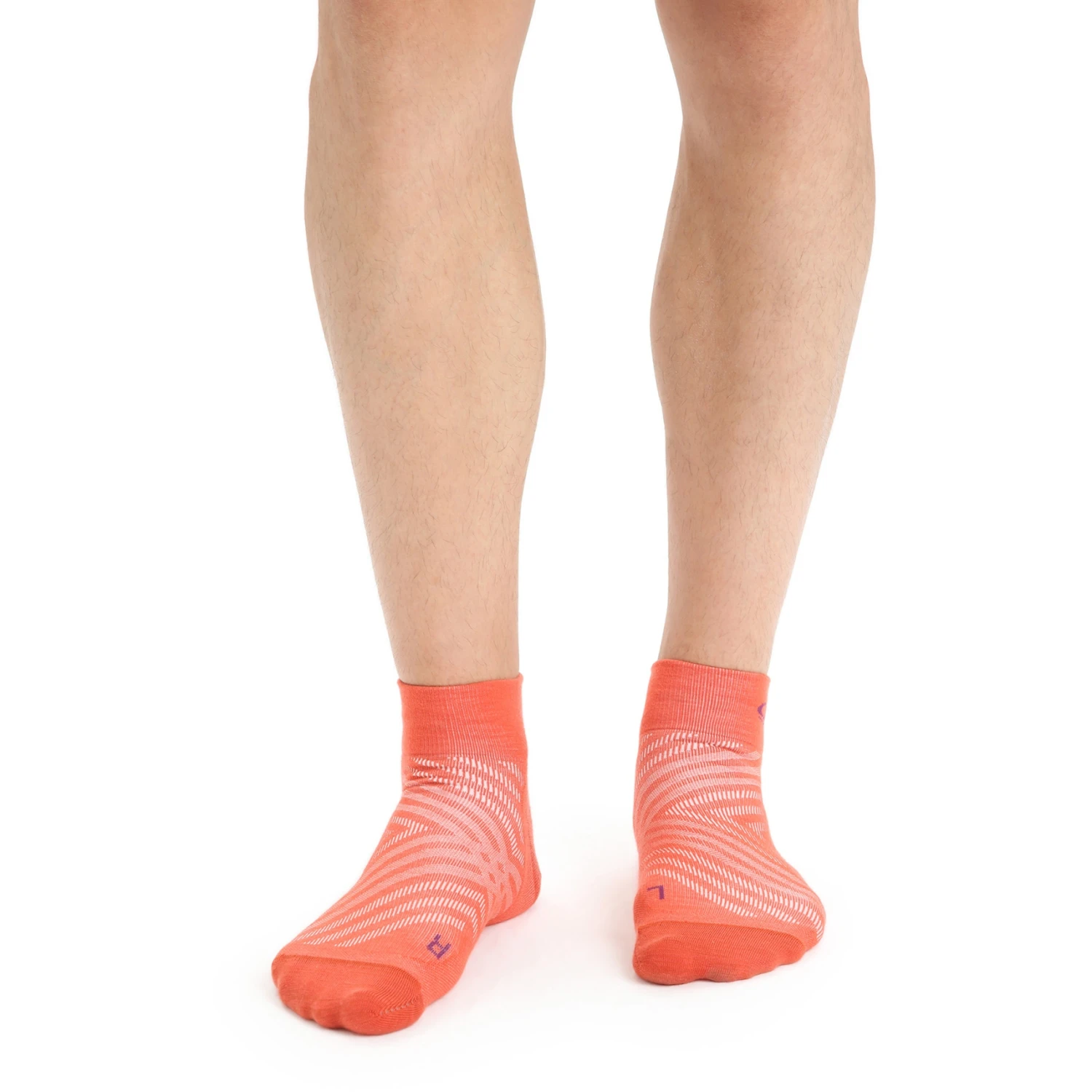 Icebreaker Run+ Ultralight Mini Socken Herren - Vibrant Earth/Go Berry 2 Icebreaker Run+ Ultralight Mini Socken Herren - Vibrant Earth/Go Berry – Bild 2