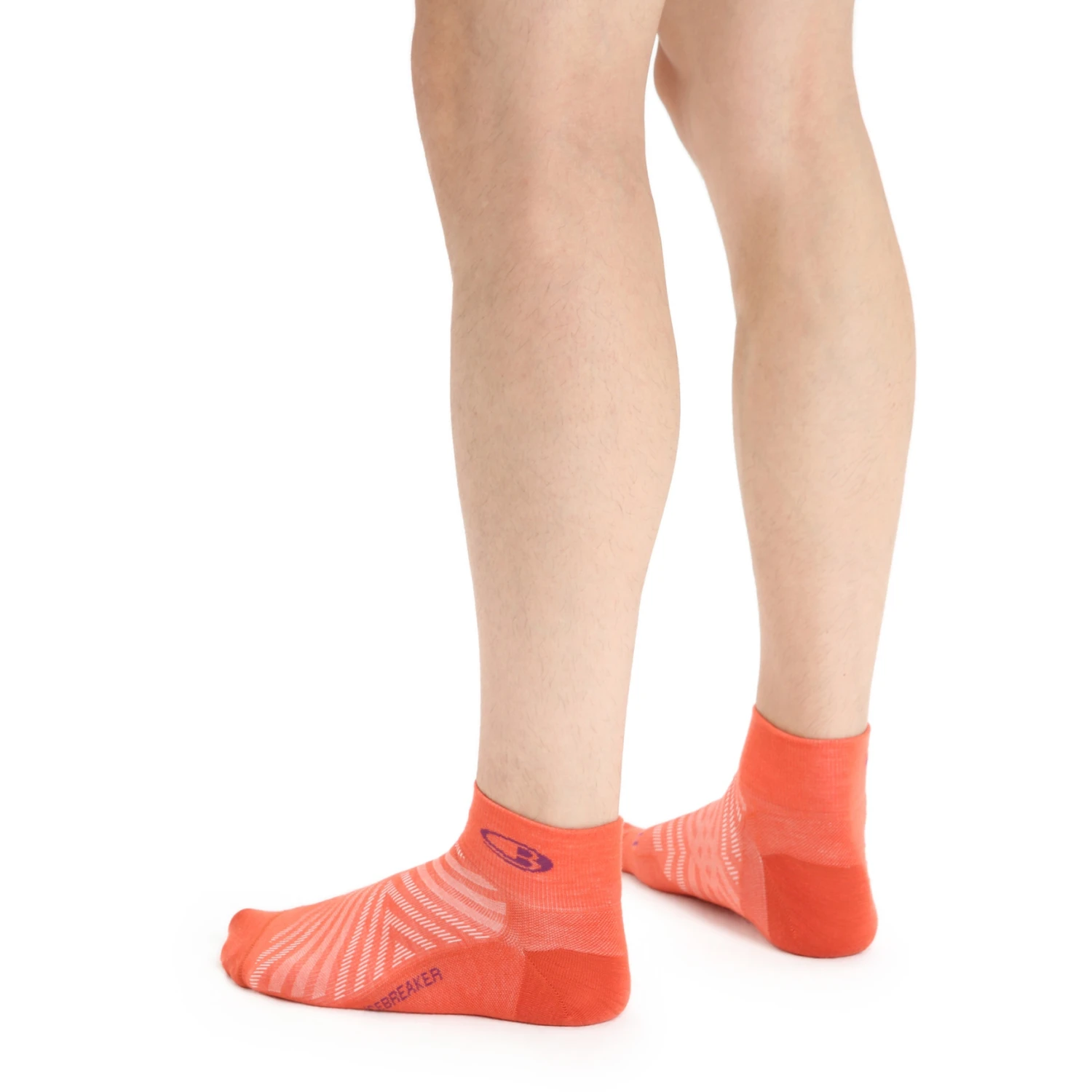 Icebreaker Run+ Ultralight Mini Socken Herren - Vibrant Earth/Go Berry 3 Icebreaker Run+ Ultralight Mini Socken Herren - Vibrant Earth/Go Berry – Bild 3