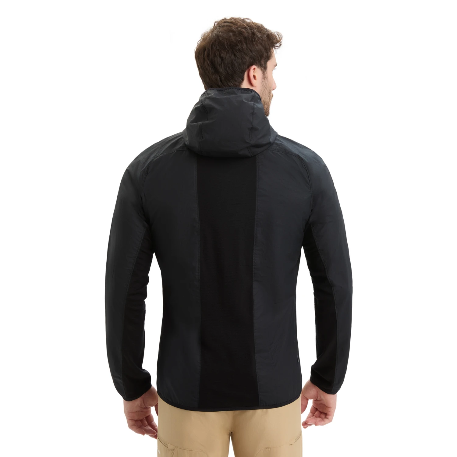 Icebreaker Shell+™ Cotton Windbreaker Herren - Schwarz 2 Icebreaker Shell+™ Cotton Windbreaker Herren - Schwarz – Bild 2